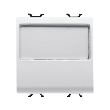 P-BUTTON 2M 1P NO 10A ILL NAME PL.WHITE