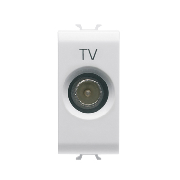 TV SOCKET 1M THROUGH 10DB M.CONN 9.5MM W