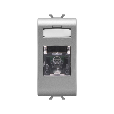 GW14401 TEL SOCKET RJ11 1M TITANIUM