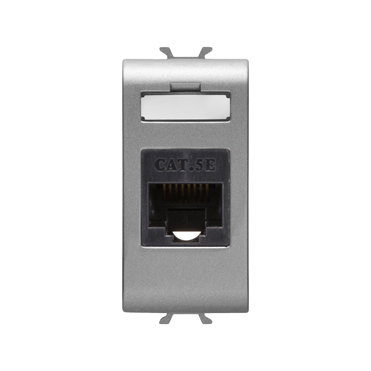 GW14421 NETWORK CONNECTOR RJ45 CAT.5E UTP 1M TITANIUM