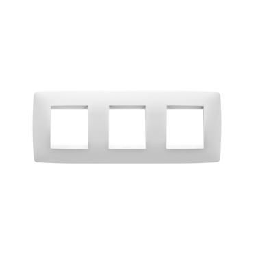 GW16126TB FRAME ONE INT 2+2+2 MODULES HORIZONTAL WHITE