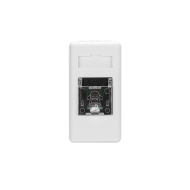 TELEPHONE SOCKET - RJ11 - 2 PAIRS - TWISTED PAIR - SCREW-ON TERMINALS - 1 MODULE - SYSTEM WHITE