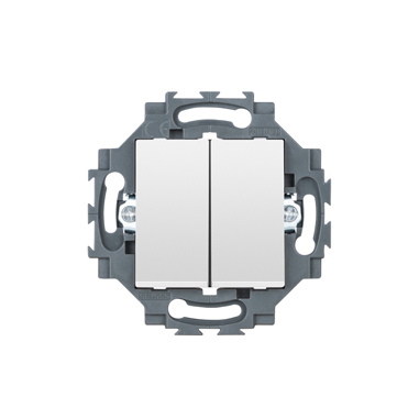 DOUBLE 1-WAY SWITCH FAST CONN. 1P 10AX WH