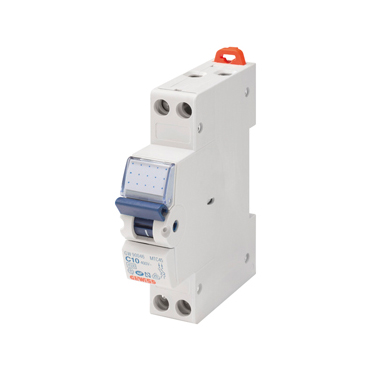 COMPACT MINIATURE CIRCUIT BREAKER - MTC 45 - 1P+N CHARACTERISTIC C 10A - 1MODULE