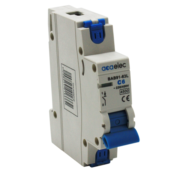 MCB 1P C6 4,5KA 1M
