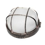 WALL LUMINAIRE Ε27 Φ190 RUST WITH GRID