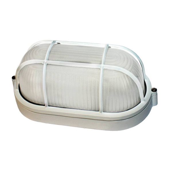 BULK HEAD Ε27 192mm GREY WITH GRID