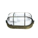 BULK HEAD Ε27 208mm GOLD BLACK WITH GRID