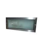 RECESSED WALL LAMP E27 233X101 NICKEL MATTE