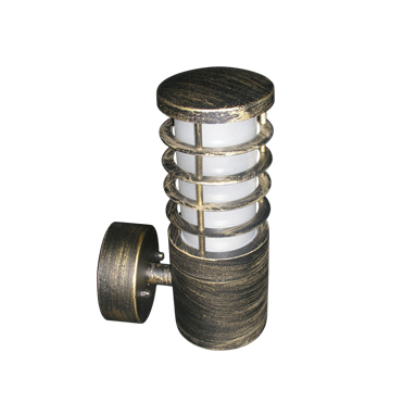 GARDEN WALL LIGHT GOLDEN BLACK 25X15cm