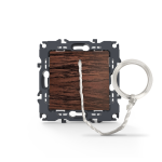 PRIME PUSH BUTTON CORD SWITCH SCREWLESS 1P 10A 250VAC IP20 WOOD