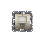 PRIME MOTION SENSOR (L+N) 180-250VAC 400W(40VA) 5-7m 3-7Lux30-260sec IP20 MATT CHAMPAGNE