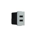 ^ MODYS USB CHARGER IVORY 1 M. 2xUSB TYPE A+C 5VDC 3A IP20