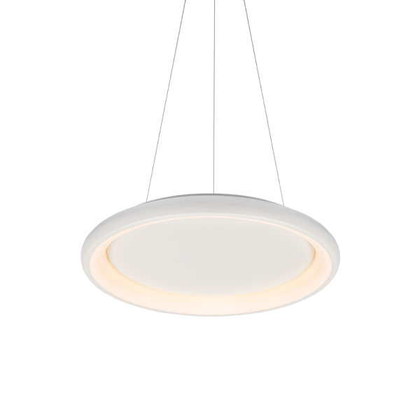 PENDANT LUMINAIRE LED 34W DIMMER 3000K 2330LM WHITE METAL D41XH120CM DIANA
