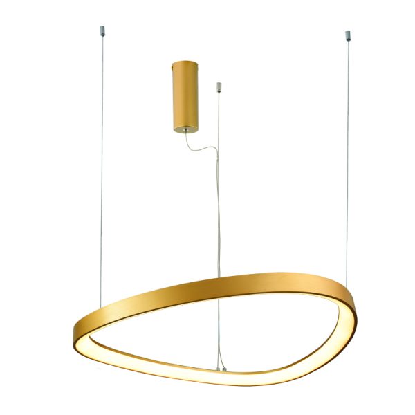 ^PENDANT LIGHTING LED 74W 3000K 6500LM HARMONY GOLD ALUMINUM IP20 D80XH120CM