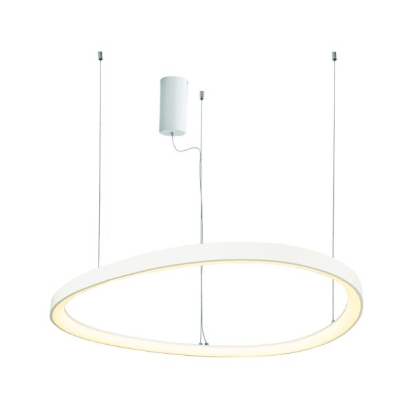 ^PENDANT LIGHTING LED 74W 3000K 6500LM HARMONY WHITE ALUMINUM IP20 D80XH120CM
