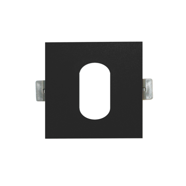 ^  SPOT Νο617 SQUARE OVAL BLACK ALUMINUM 88x88