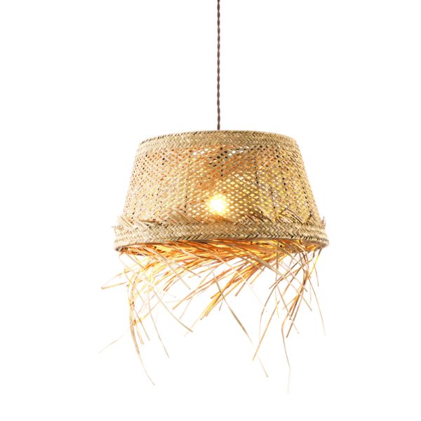^PENDANT L/F 1xE27 ANDROS GRASS RATTAN Φ40Χ120CM