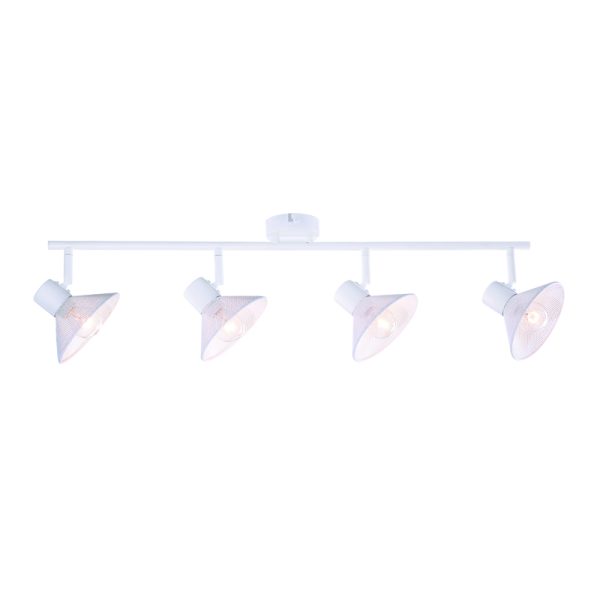 WALL MOUNTED 4ΧΕ14 PALOMA WHITE METAL 75X13X19CM
