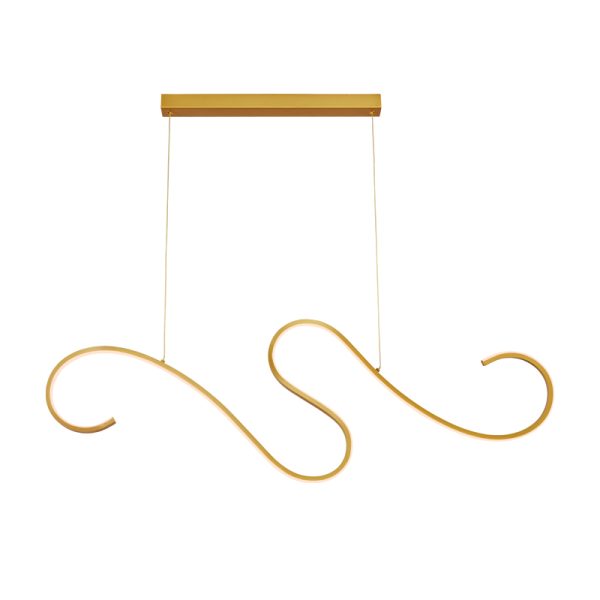 ^PENDANT LUMINAIRE LED 27W 3000K 1890LM CALISTA GOLD ALUMINUM IP20 110X6XH175CM