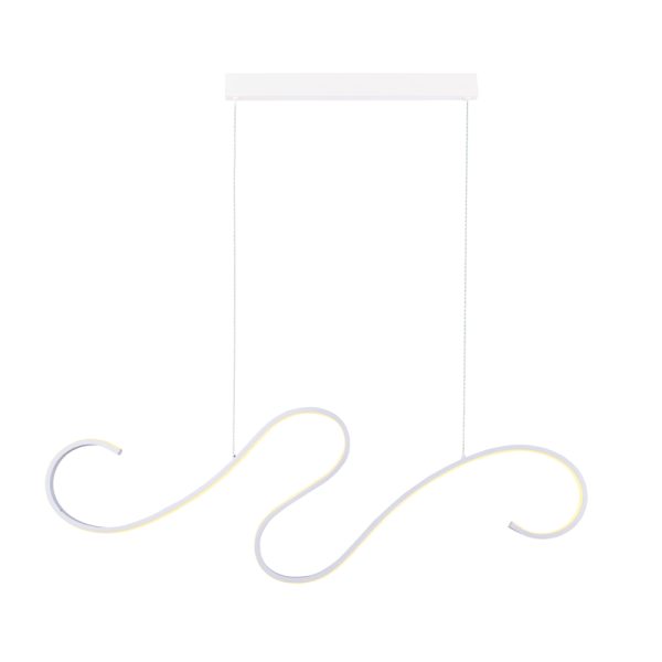 ^PENDANT LUMINAIRE LED 27W 3000K 1890LM CALISTA WHITE ALUMINUM IP20 110X6XH175CM