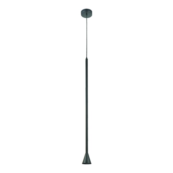 ^ΚΡΕΜΑΣΤΟ Φ/Σ 1ΧGU10 CLOUZOT ΜΑΥΡΟ ΜΕΤ/ΚΟ IP20 D7,5XD10XH190CM