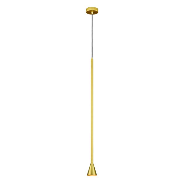 ^PENDANT LUMINAIRE 1ΧGU10 CLOUZOT GOLD METAL IP20 D7,5XD10XH190CM