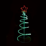 ^ "SPIRAL TREE" 120 LED ΣΧΕΔΙΟ 5m ΜΟΝΟΚΑΝΑΛ ΦΩΤΟΣΩΛ RED-GREEN IP44 40x40x90cm 1.5m ΚΑΛΩΔ