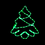 ^ "TREE", 72 LED MOTIF 3m 2-WIRE ROPE LIGHT, GREEN, IP44, 44x51cm, 1.5m LEAD CABLE