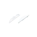 SET OF PLASTIC END CAPS FOR P21N, 1PC WITH HOLE & 1PC WITHOUT HOLE