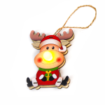 ДЪРВЕН ПЕНДЕЛ ЕЛЕН, 1 LED, БАТЕРИЯ (1xCR2032), WW,ΙP20, 7x2.3x10cm