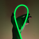 100LED/M LED NEON ROPE LIGHT GREEN STEADY SINGLE SIDE 50m IP44 1.5m CABLE WITH 3 SETS PLUG,CONNECTORS AND END CAPS