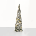 ^ "GREEN PINE NEEDLE CONE TREE" 35 MINI WW LED LIGHTS BAT. 3ΧΑΑ,IP20 Φ20.5X80cm