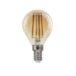 LED FILAMENT E14 STEP-DIM G45 AMBER 4W 2700K 230V AC 500LM RA80