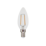 LED FILAMENT E14 C35 2W 2700K 230V AC 250LM RA80