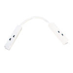 MATTE WHITE CABLE CORNER ELECTRICAL CONNECTOR FOR MAGNETIC TRACK 48V DC