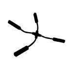 MATTE BLACK ''+'' ELECTRICAL CONNECTOR FOR MAGNETIC TRACKS 48V DC