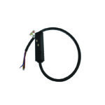 MATTE BLACK ELECTRICAL FEEDER FOR MAGNETIC TRACK 48V DC WITH 0,5M WIRE