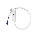 MATTE WHITE ELECTRICAL  FEEDER FOR MAGNETIC TRACK 48V DC WITH 0,5M WIRE