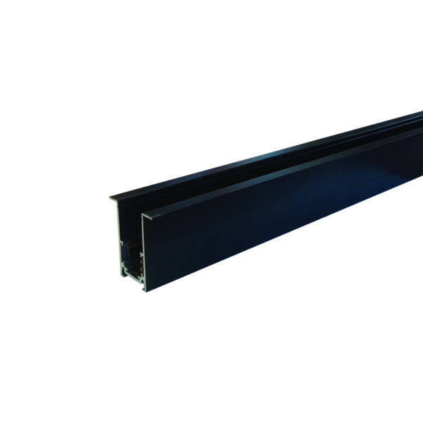 MAGNETIC RECESSED TRACK 48V DC 2M MATTE BLACK