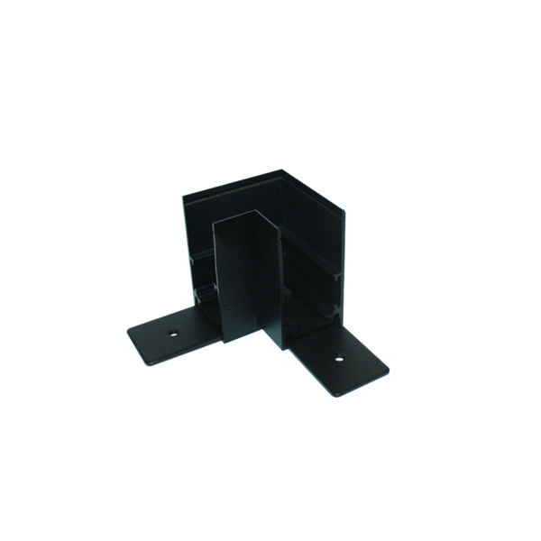 MATTE BLACK 90° CORNER FOR MAGNETIC SURFACE/PENDANT TRACK