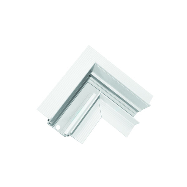 MATTE WHITE 90° CORNER FOR MAGNETIC SURFACE/PENDANT TRACK