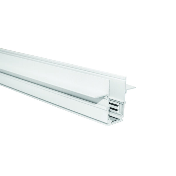 MAGNETIC TRIMLESS TRACK 48V DC 1M MATTE WHITE