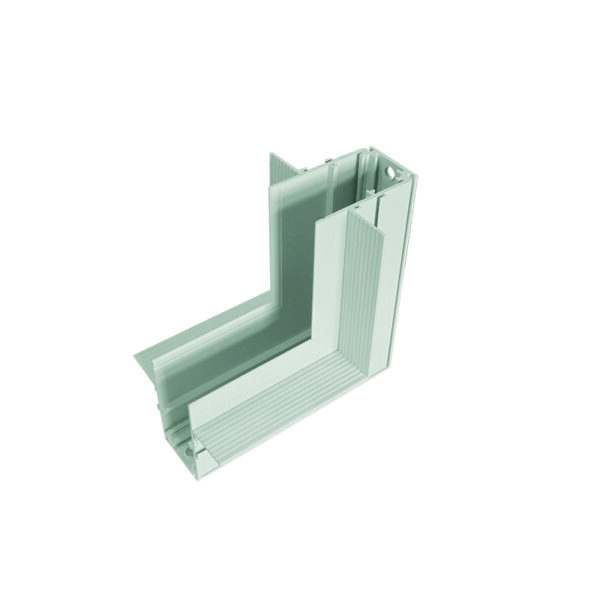 MATTE WHITE 90° INNER CORNER FOR MAGNETIC TRIMLESS TRACK