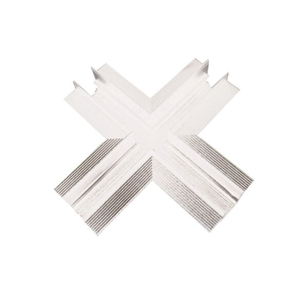MATTE WHITE CONNECTOR "+" FOR MAGNETIC TRIMLESS TRACK