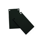 MATTE BLACK END CUPS(SET OF 2 PCS) FOR TRIMLESS MAGNETIC TRACK WITH SCREWS