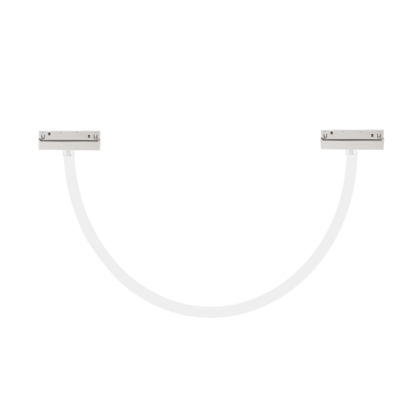 MATTE WHITE MAGNETIC NEON LUMINAIRE 48V DC 20W 4000K 1550LM 360° RA90 Φ22*1000ΜΜ