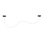 MATTE BLACK MAGNETIC NEON LUMINAIRE 48V DC 40W 4000K 3100LM 360° RA90 Φ22*2000ΜΜ