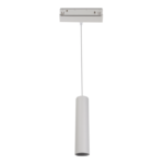 MATTE WHITE MAGNETIC PENDANT LUMINAIRE 48V DC 9W 3000K 950LM 36° OSRAM RA90 Φ50*220MM
