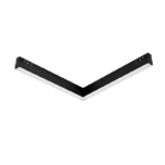 MATTE BLACK MAGNETIC LINEAR 90° CORNER 48V DC 20W 3000K 1600LM 110° OSRAM RA90 L322*307MM